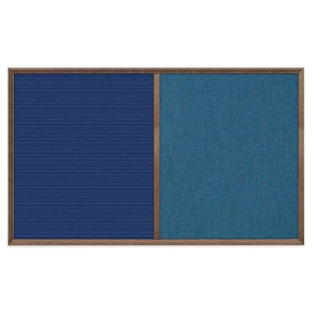 United Visual Products Slim Style Indoor Enclosed Corkboard, 18 UV501SC-SATIN-CINNABA